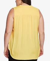 Vince Camuto Plus Size V-Neck Sleeveless Blouse