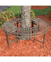 Design Toscano Gothic Roundabout Steel Garden Bench