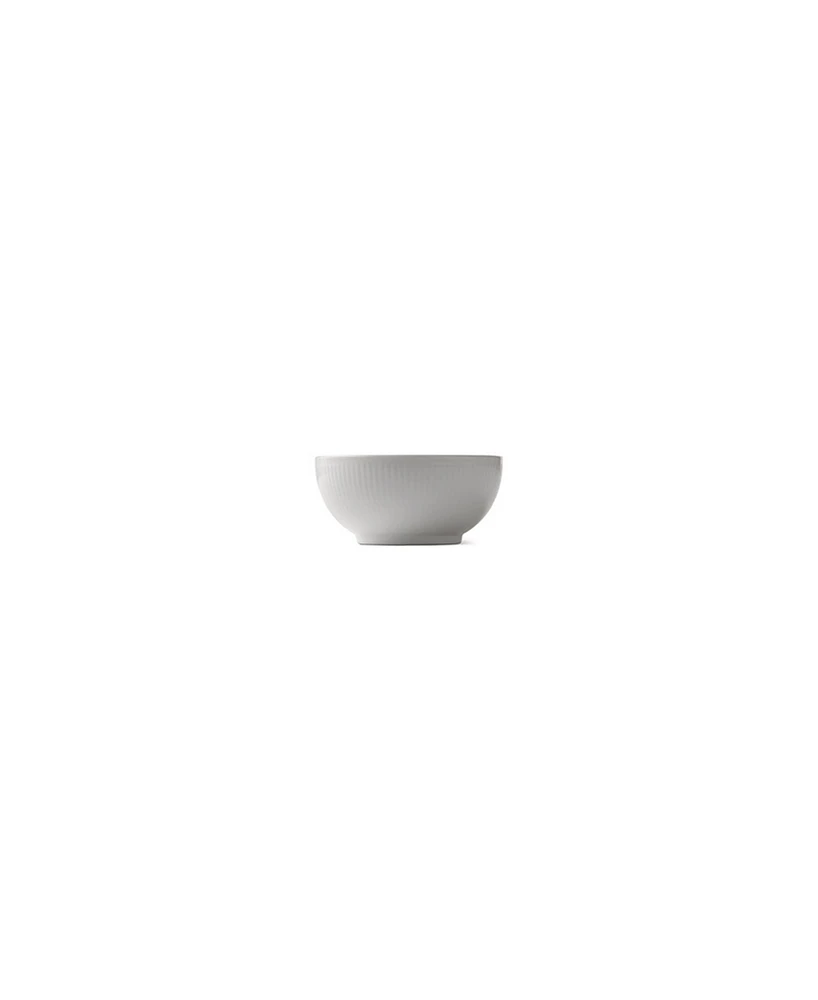 White Fluted Bowl 1 Pint