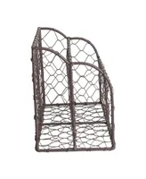 Design Importsic Chicken Wire Metal Desktop Letter Holder