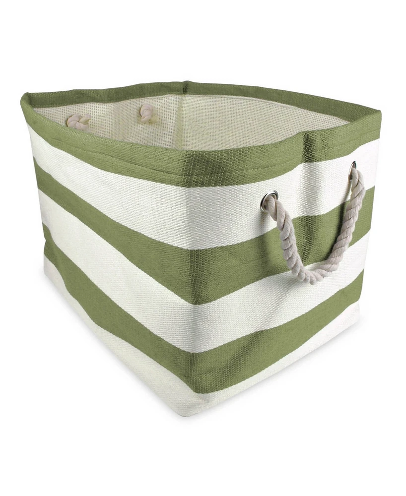 Design Imports Paper Bin Stripe Rectangle Large