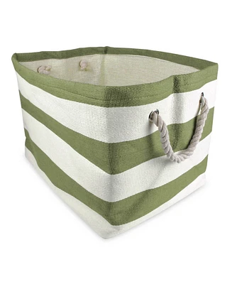 Design Imports Paper Bin Stripe Rectangle Large