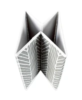 Design Imports Non-woven Polyester Cube Herringbone Square Set of 2