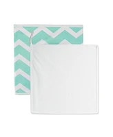 Design Imports Chevron Print 2-Pc. Storage Bin