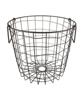 Design Imports Metal Basket Round Small
