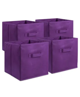 Design Imports Non-woven Polypropylene Cube Solid Square Set of 4