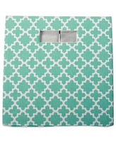 Design Imports Square Lattice Print Polyester Storage Bin