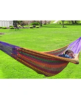 Heavy-Duty Handwoven Xxl Mayan Family Hammock with Thick Cord
