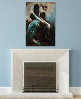 Empire Art Direct Ballroom Dancers Mixed Media Iron Hand Painted Dimensional Wall Art, 48" x 32" x 2.4"
