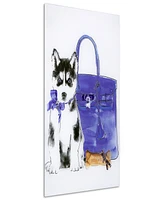Empire Art Direct Husky Frameless Free Floating Tempered Glass Panel Graphic Dog Wall Art, 24" x 16" x 0.2"