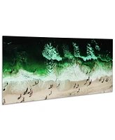 Empire Art Direct High Tide Frameless Free Floating Tempered Glass Panel Graphic Wall Art, 24" x 63" x 0.2"