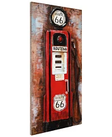 Empire Art Direct Gas Pump Mixed Media Iron Hand Painted Dimensional Wall Art, 48" x 24" x 2.8"