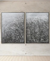 Empire Art Direct Circular Logic Textured Metallic Hand Painted Wall Art by Martin Edwards, 36" x 48" x 1.5"