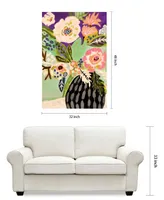 Empire Art Direct Fresh Flowers in Vase I I Frameless Free Floating Tempered Art Glass Wall Art, 48" x 32" x 0.2"