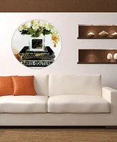 Empire Art Direct Big Book of Style Frameless Free Floating Tempered Glass Panel Graphic Wall Art, 40" x 40" x 0.2"