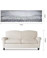 Empire Art Direct Silver Dust Textured Metallic Hand Painted Wall Art by Martin Edwards, 20" x 72" x 1.5"