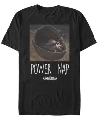 Fifth Sun Star Wars The Mandalorian Child Power Nap Short Sleeve Men's T-shirt