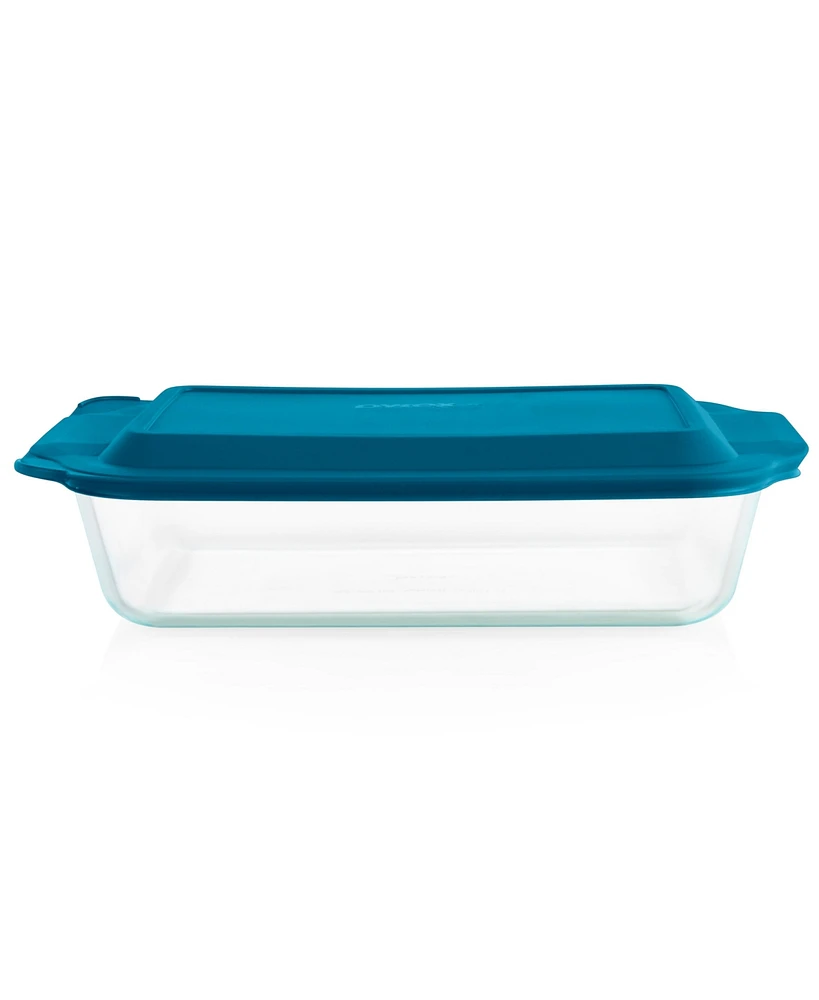 Pyrex Deep 9" x 13" Oblong with Blue Lid