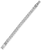 Esquire Men's Jewelry Curb Link Chain Bracelet Gold-Tone Ion-Plated Stainless Steel, Created for Macy's (Also Steel)