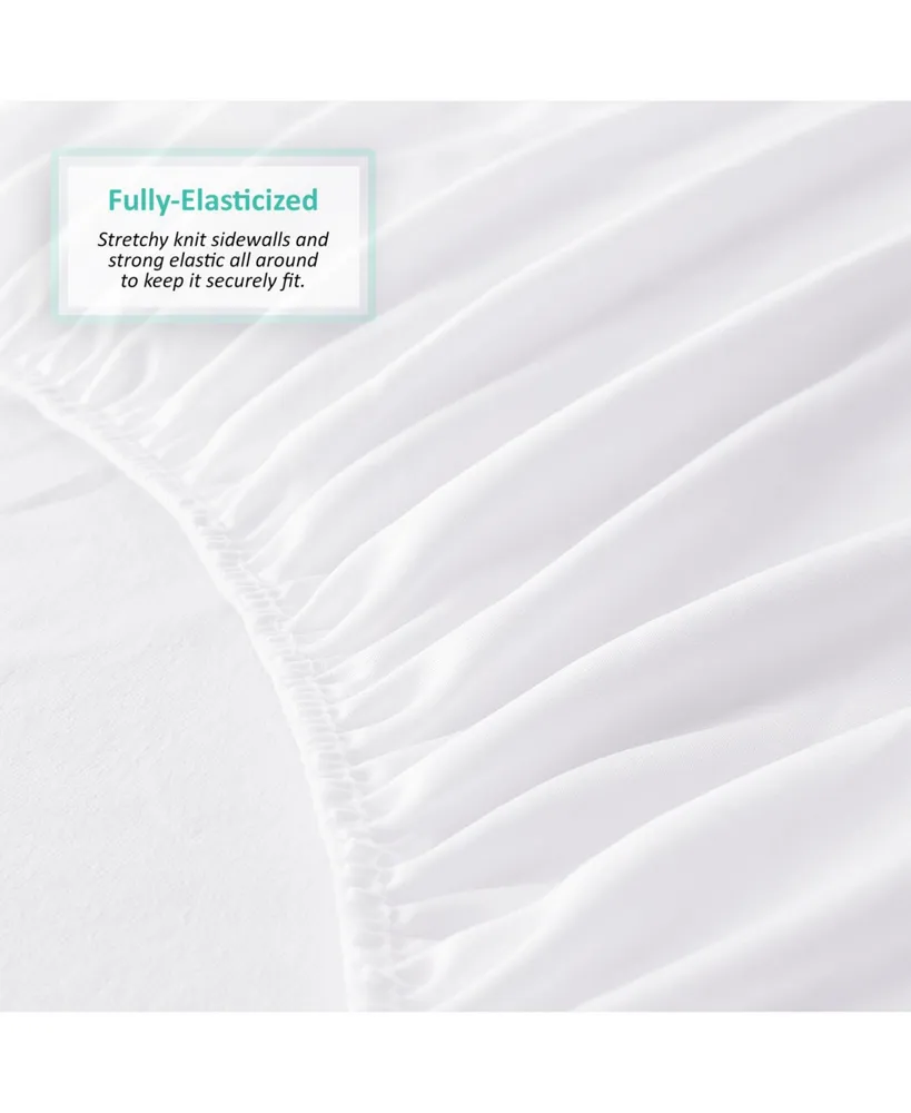 Nestl Deep Pocket Cotton Terry King Hypoallergenic Waterproof Mattress Protector