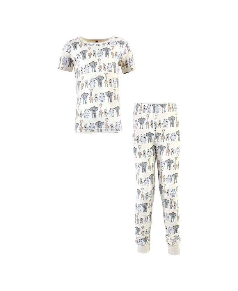 Hudson Baby Toddler Boys Cotton Pajama Set, Royal Safari