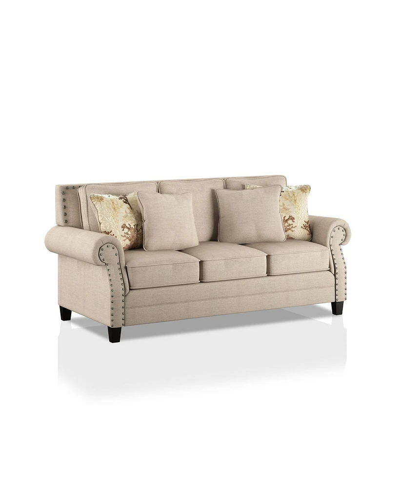 Furniture of America Lakemont Upholstered Sofa