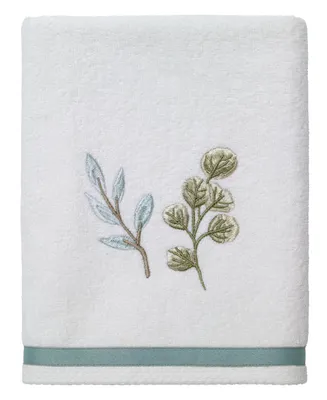 Avanti Ombre Leaves Botanical Cotton Hand Towel, 16" x 30"