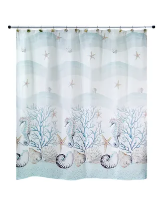 Avanti Coastal Terrazzo Printed Shower Curtain, 72" x 72"