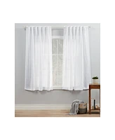 Exclusive Home Curtains Bella Sheer Hidden Tab Top Curtain Panel Pair, 54" x 63"