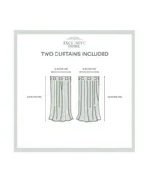 Exclusive Home Curtains Loha Linen Grommet Top Curtain Panel Pair