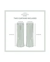 Exclusive Home Curtains Academy Total Blackout Grommet Top Curtain Panel Pair, 52" x 84"