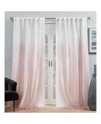 Exclusive Home Curtains Crescendo Lined Blackout Hidden Tab Top Curtain Panel Pair, 54" x 96", Set of 2