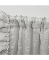 Exclusive Home Curtains Jacinta Flippable Side Ruffle Sheer Rod Pocket Curtain Panel Pair, 54" x 84", Set of 2