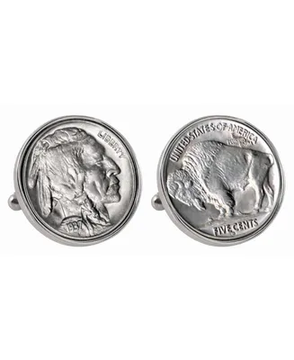 American Coin Treasures Buffalo Nickel Bezel Coin Cuff Links