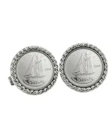 American Coin Treasures Canada Ship Coin Cuff Links