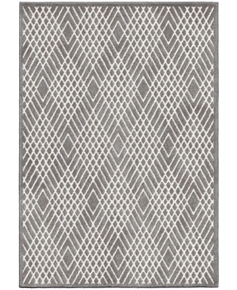 Orian Social Living Ravinia Gray 7'9" x 10'10" Outdoor Area Rug