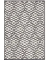 Orian Social Living Ravinia Gray 7'9" x 10'10" Outdoor Area Rug