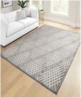 Orian Social Living Ravinia Gray 7'9" x 10'10" Outdoor Area Rug