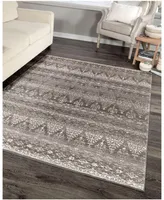 Orian Illusions Thames Taupe 6'7" x 9'6" Area Rug