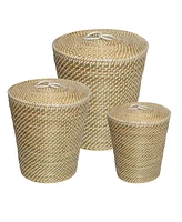 Honey Can Do Set of 3 Nesting Seagrass Snake Charmer's Baskets