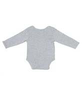 Earth Baby Outfitters Boys Rayon from Bamboo Embroidery Star Long Sleeve Bodysuit