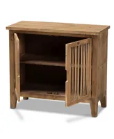 Furniture Clement Rustic Transitional 2 Door Spindle Accent Storage Cabinet