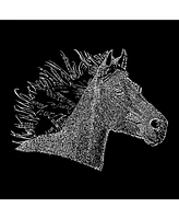 La Pop Art Men's Word - Horse Mane Long Sleeve T-Shirt