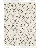 Livabliss Berber Shag Bbe- Charcoal 5'3" x 7'3" Area Rug