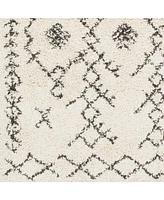 Livabliss Berber Shag Bbe-2302 Charcoal 2' x 2'11" Area Rug