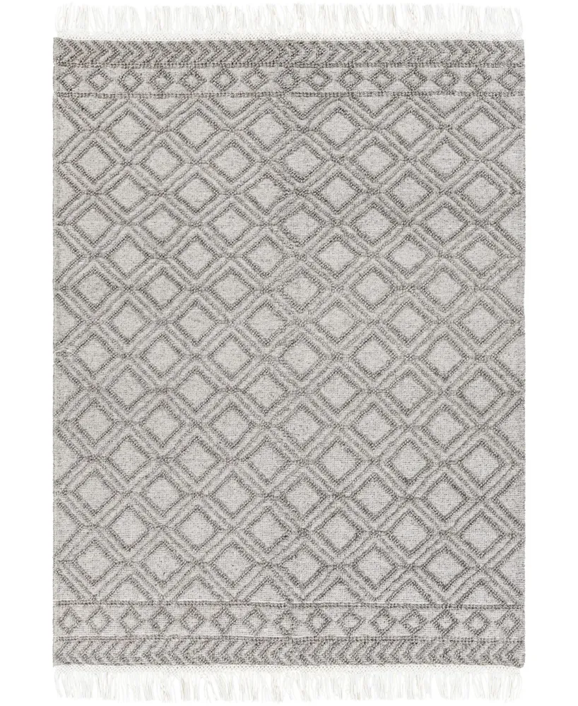 Closeout! Farmhouse Tassels Fts-2302 Black 8' x 10' Area Rug