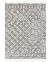 Closeout! Farmhouse Tassels Fts-2302 Black 8' x 10' Area Rug