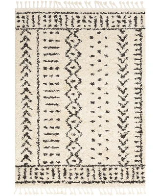 Livabliss Berber Shag Bbe-2311 Charcoal 3'11" x 5'7" Area Rug
