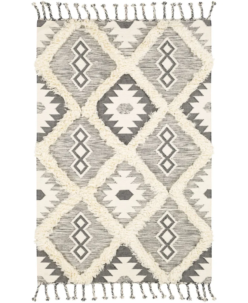 Closeout! Apache Apa-2305 Charcoal 6' x 9' Area Rug