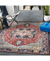 Livabliss Iris Irs-2308 Red 2'6" x 7'6" Runner Area Rug